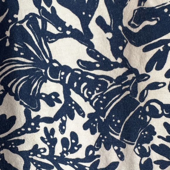 Lilly Pulitzer Blue Lobster Sleeveless Flounce Kristen Dress Krillin It. EUC. M - Picture 6 of 6